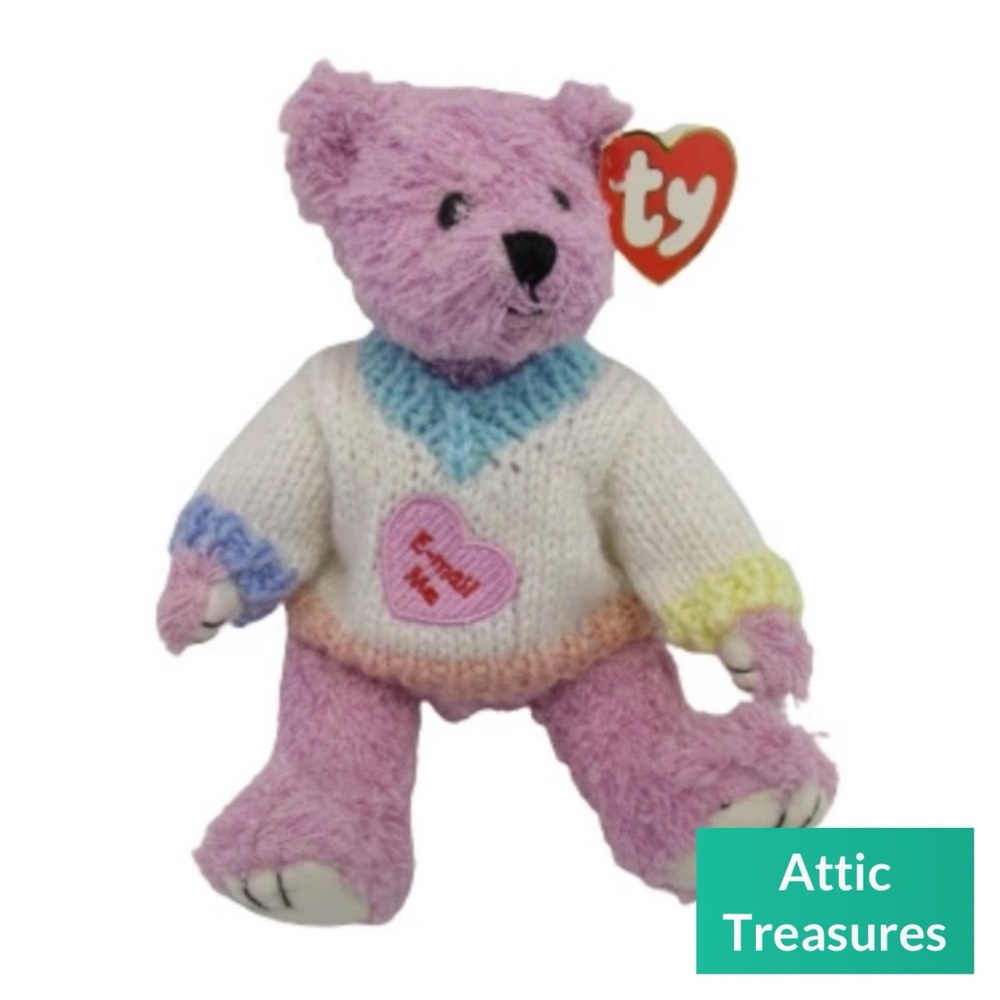 Retired 2000 Attic Treasures Lancaster - Email Me Beanie Baby - Jointed Limbs